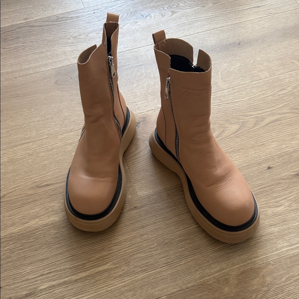 Free People Mara Zip Moto Boots